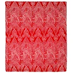 Certified Red Kiswa Kabaa Piece for Home Decore Wall Hanging Kiswa Piece 100 × 80cm. Inside Kabah Kiswa Piece. Certified Red Kiswa Kabaa Piece for Home Decore Wall Hanging Kiswa Piece 100 × 80cm. (لا إله إلا الله محمد رسول الله ﷺ) / Inside Kaaba Kiswa.