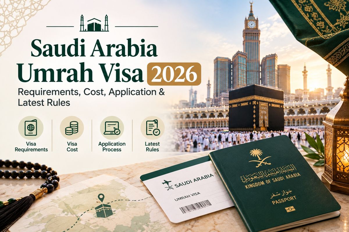 Saudi Arabia Umrah Visa 2026 requirements and application guide