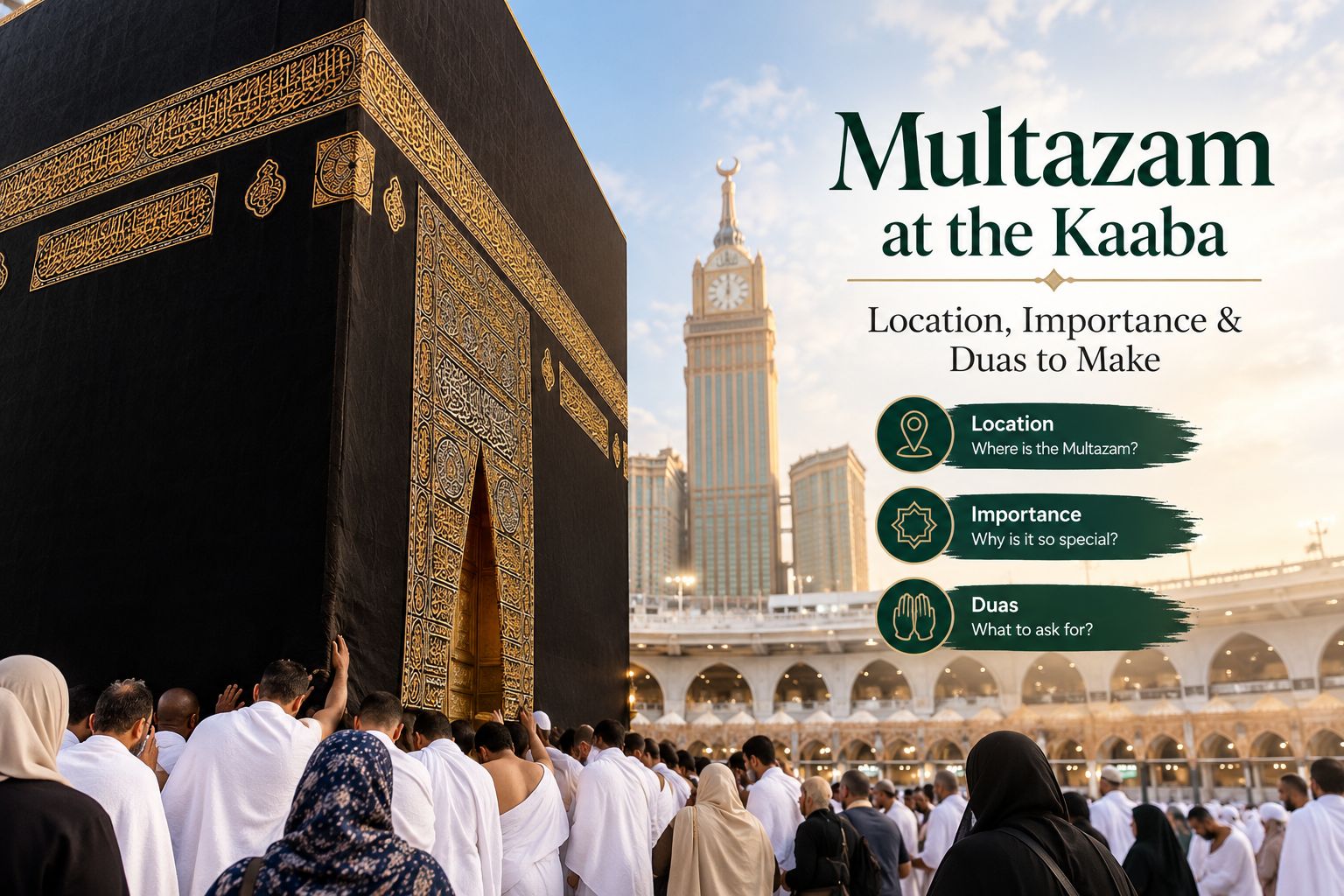 Multazam at the Kaaba between the Black Stone and Kaaba door